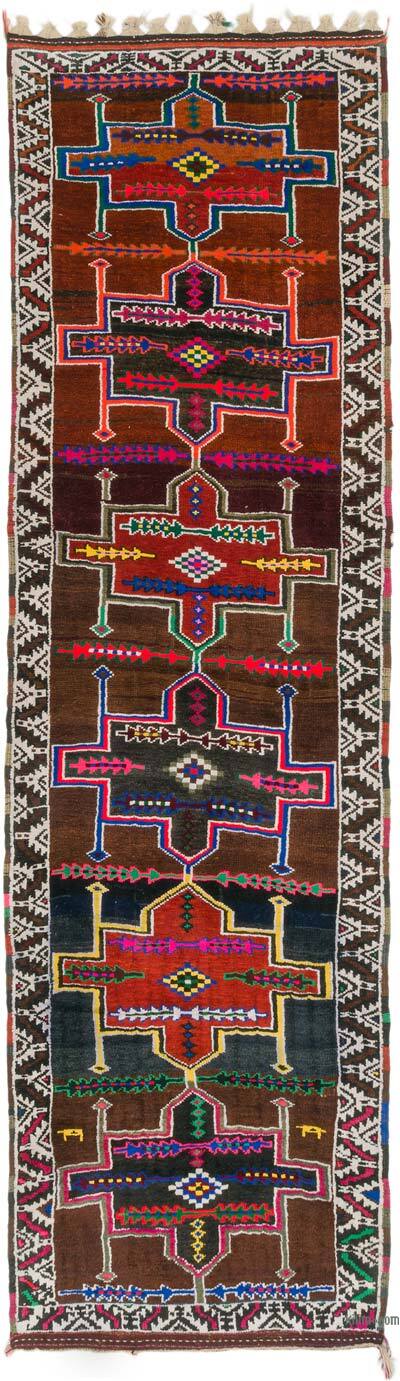 Vintage Tribal Runner Rug - 3' 8" x 12' 8" (44" x 152")