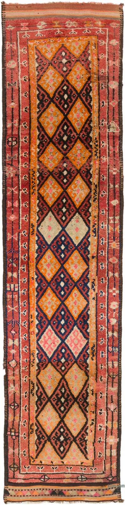 Vintage Tribal Runner Rug - 2' 9" x 11' 5" (33" x 137")