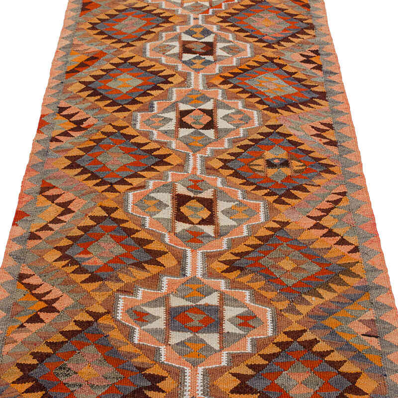 Vintage Tribal Kilim Runner - 3'  x 8' 2" (36" x 98") - K0077186