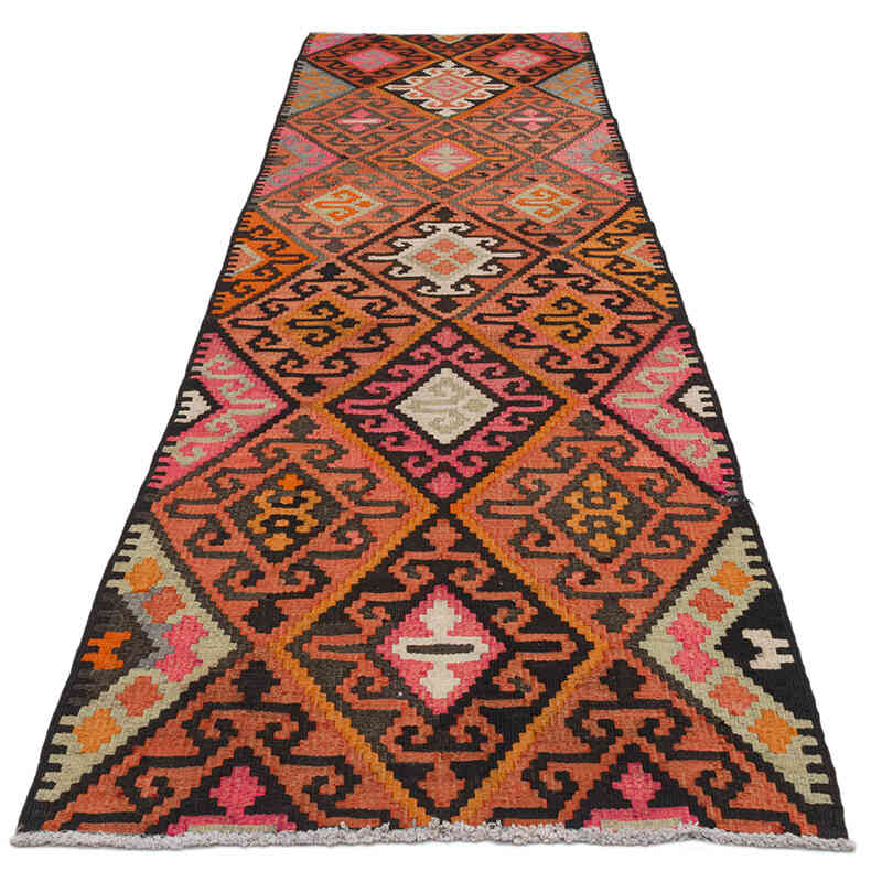 Vintage Anadolu Kilim Yolluk - 90 cm x 346 cm - K0077188