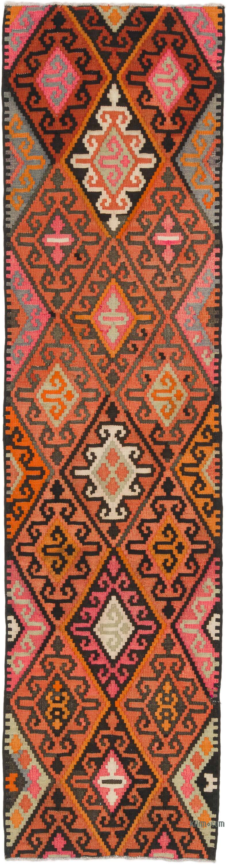 Vintage Anadolu Kilim Yolluk - 90 cm x 346 cm - K0077188