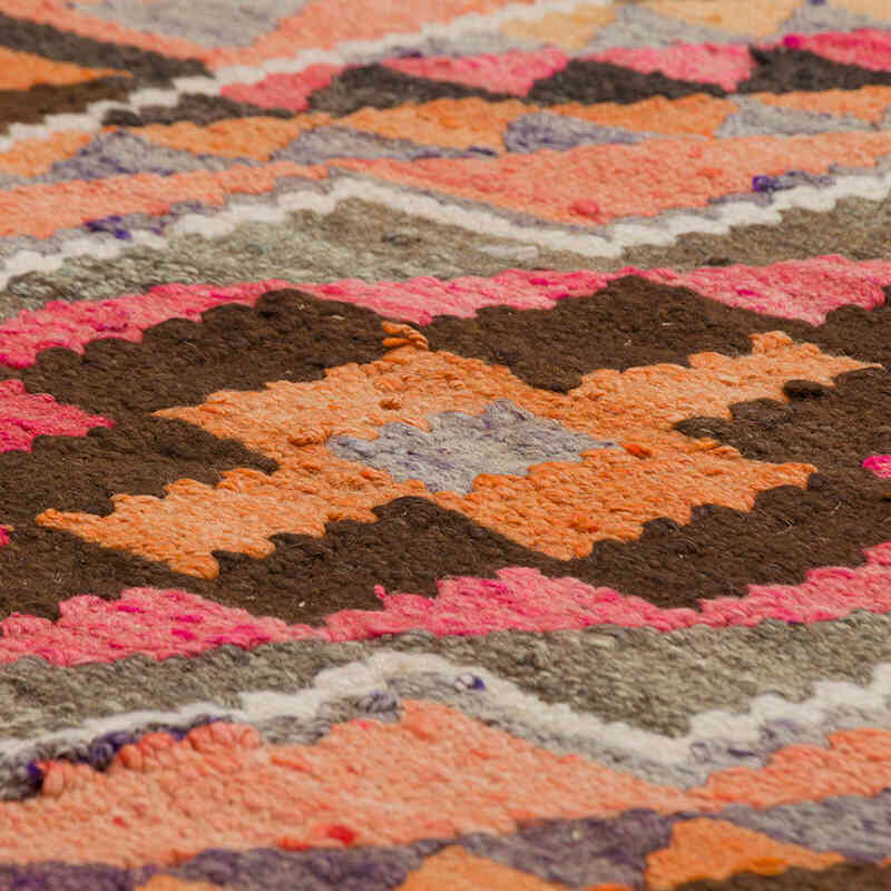 Vintage Tribal Kilim Runner - 3' 1" x 9' 10" (37" x 118") - K0077189