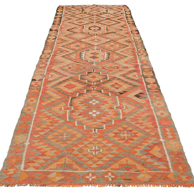 Vintage Anadolu Kilim Yolluk - 99 cm x 335 cm - K0077193