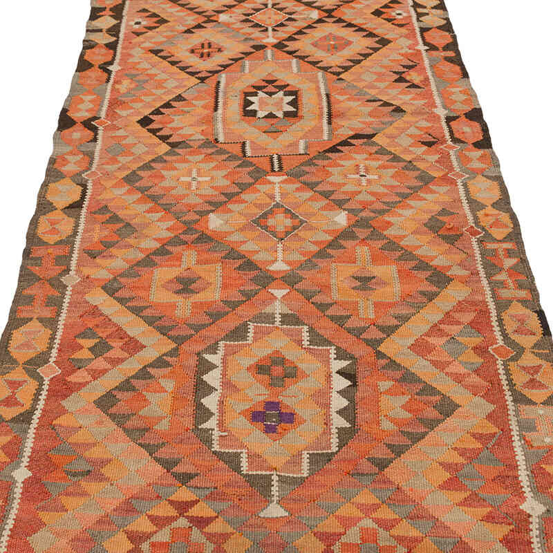 Vintage Anadolu Kilim Yolluk - 99 cm x 335 cm - K0077193