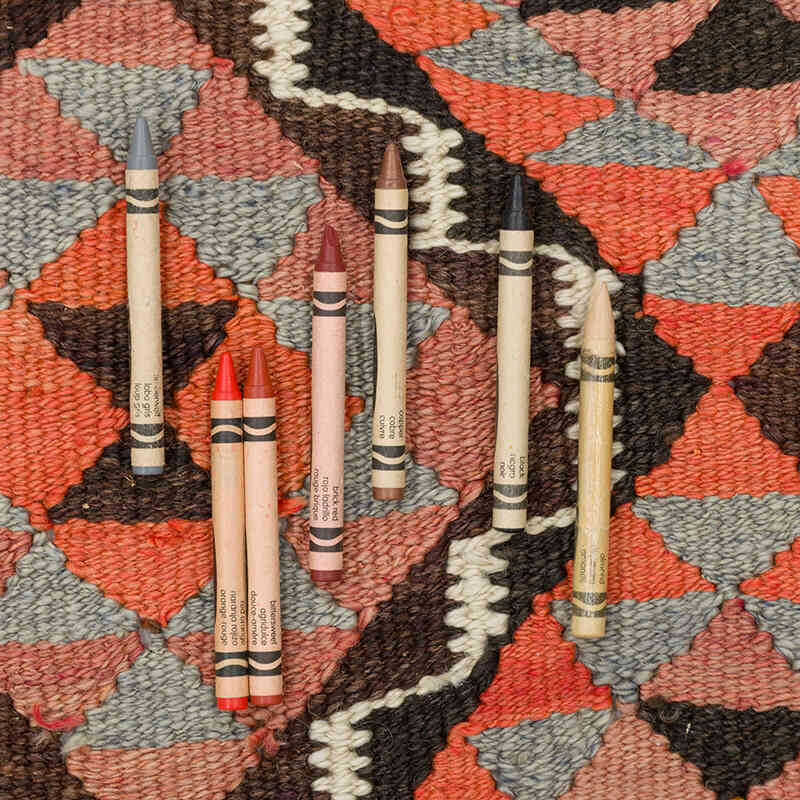 Vintage Tribal Kilim Runner - 2' 10" x 10' 11" (34" x 131") - K0077194