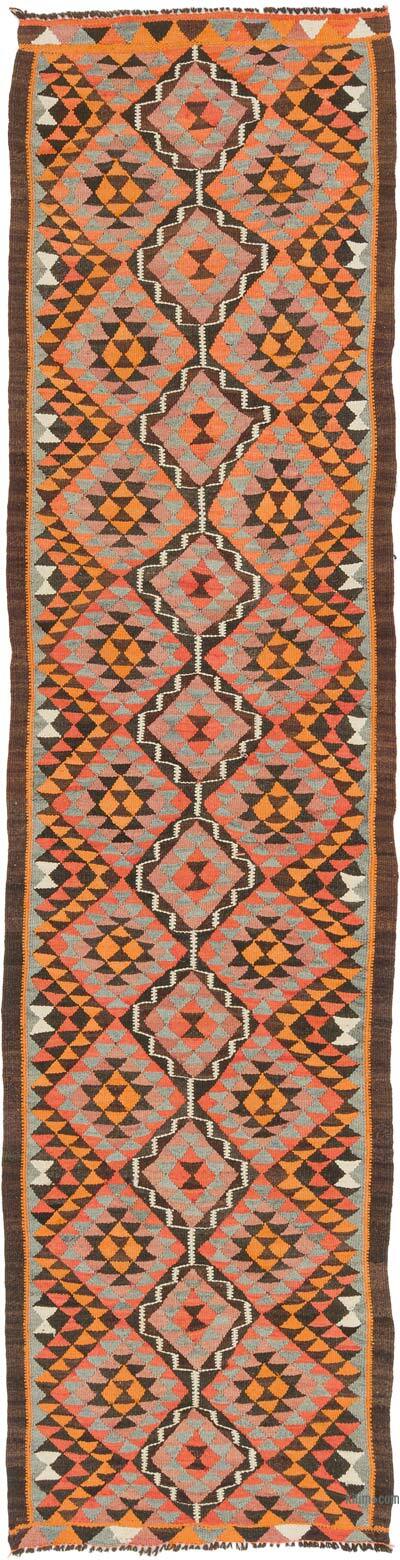 Alfombra Kilim Tribal Vintage - 86 cm x 334 cm