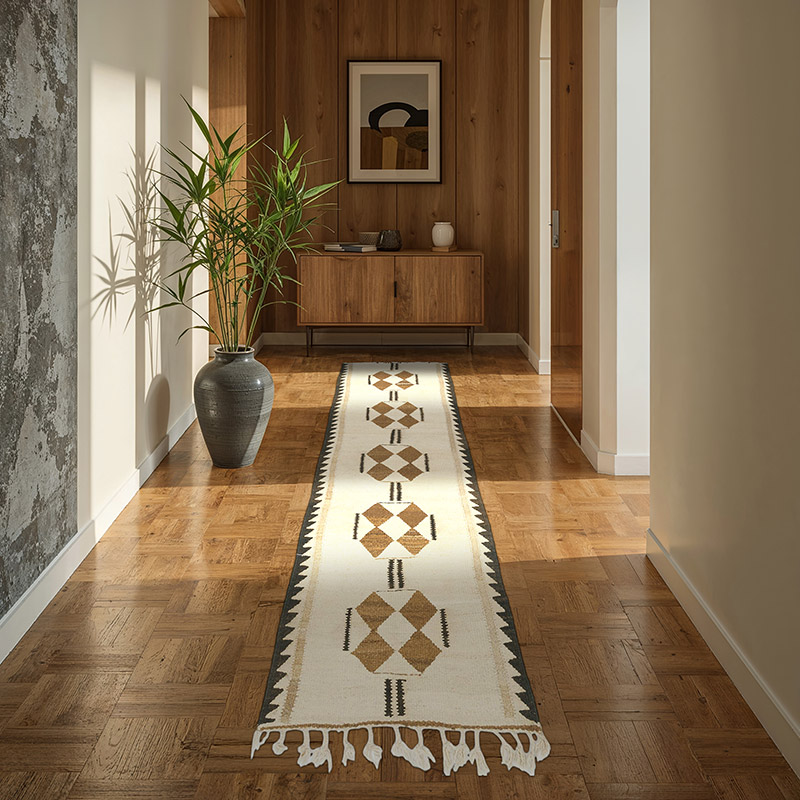 Alfombra Kilim Tribal Vintage - 85 cm x 295 cm - K0077195