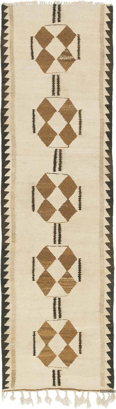 Vintage Tribal Kilim Runner - 2' 9" x 9' 8" (33" x 116")
