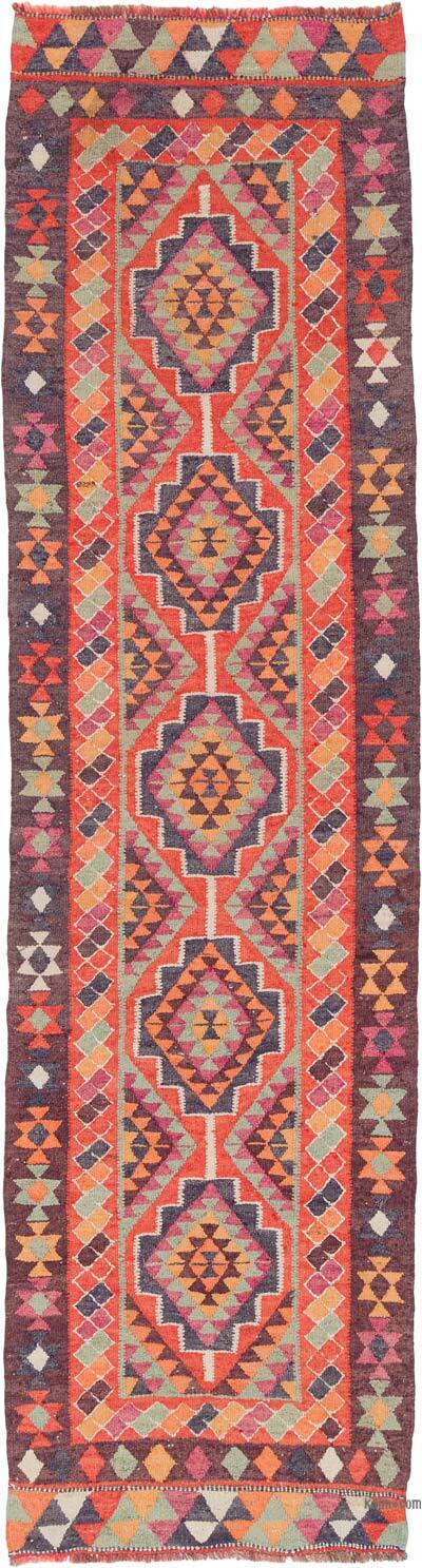 Vintage Tribal Kilim Runner - 3' 2" x 12'  (38" x 144")