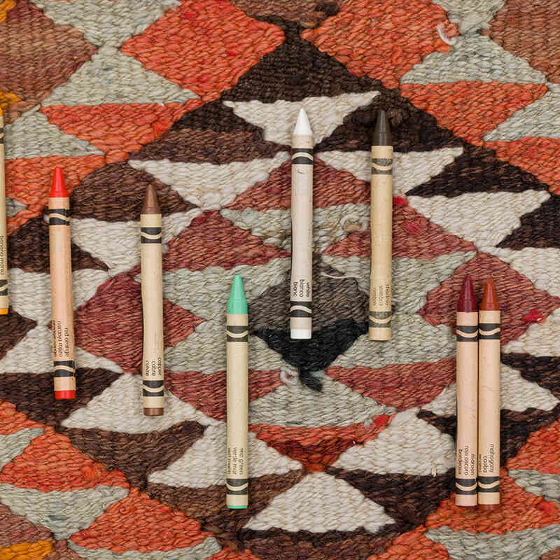Alfombra Kilim Tribal Vintage - 100 cm x 340 cm - K0077199
