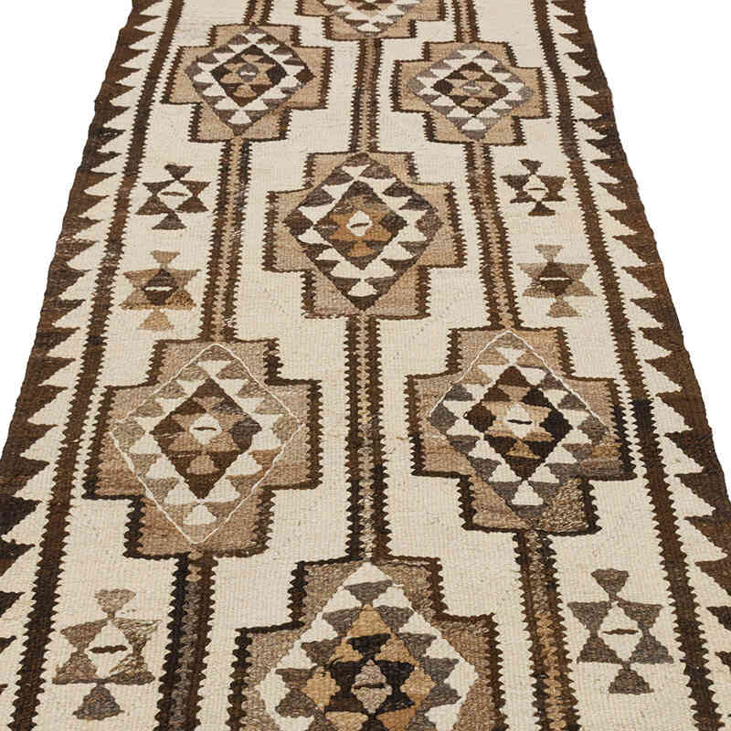 Vintage Tribal Kilim Runner - 2' 11" x 9' 3" (35" x 111") - K0077202
