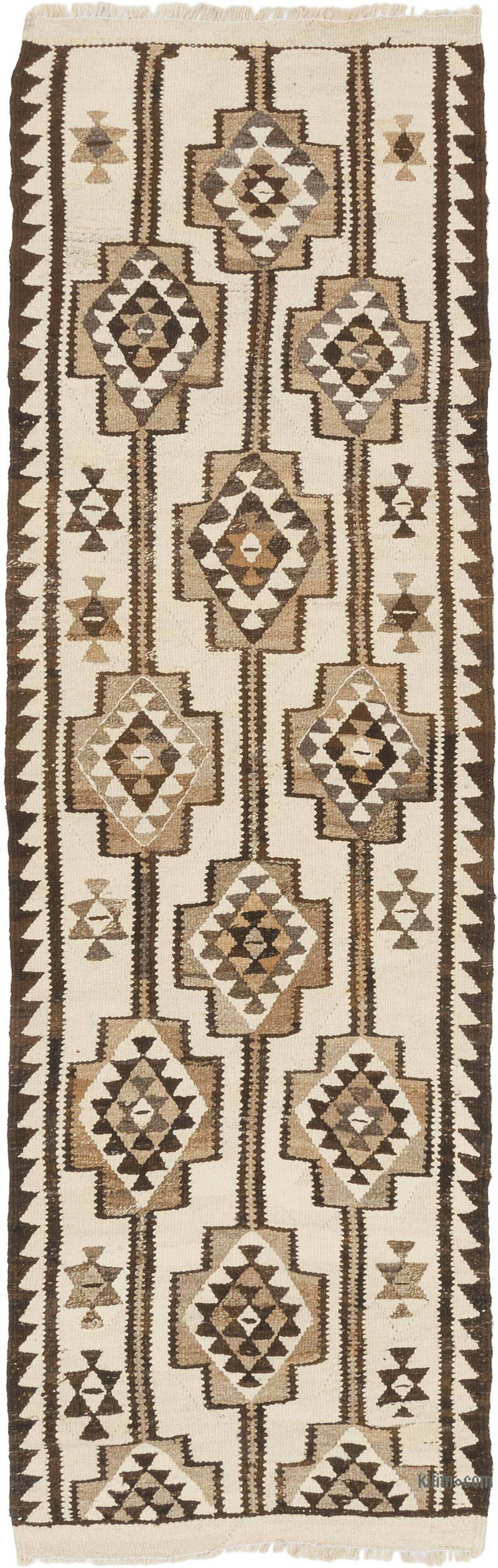 Vintage Tribal Kilim Runner - 2' 11" x 9' 3" (35" x 111") - K0077202