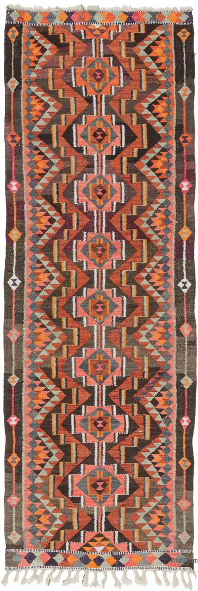 Vintage Tribal Kilim Runner - 3' 5" x 10'  (41" x 120")