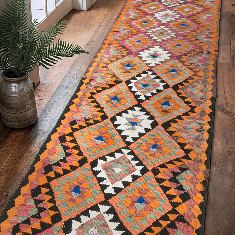 Vintage Anadolu Kilim Yolluk - 86 cm x 300 cm - K0077205