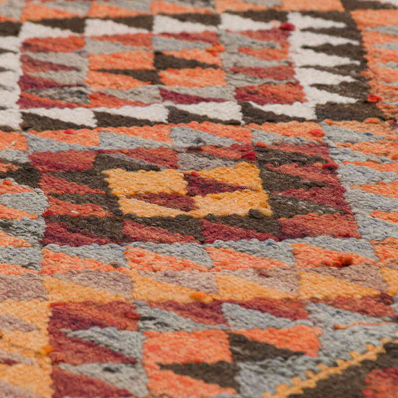 Vintage Tribal Kilim Runner - 2' 11" x 12' 1" (35" x 145") - K0077208