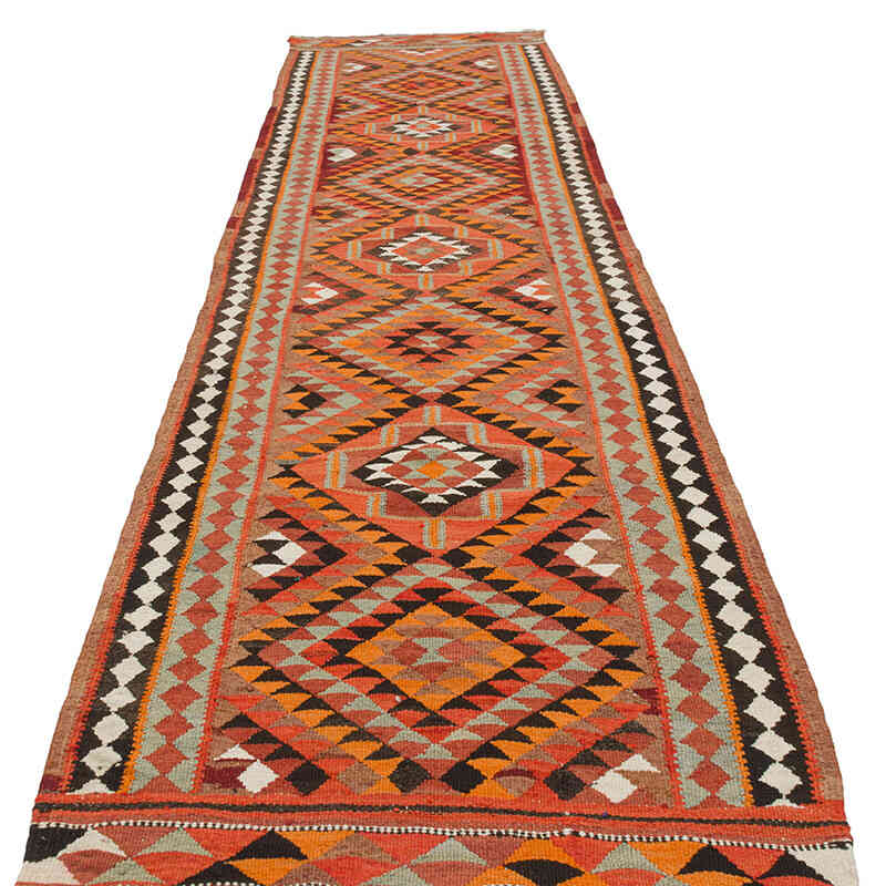 Alfombra Kilim Tribal Vintage - 91 cm x 364 cm - K0077209