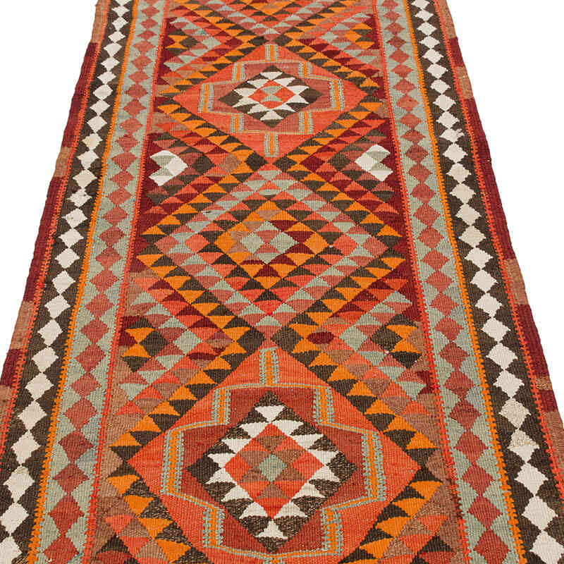 Alfombra Kilim Tribal Vintage - 91 cm x 364 cm - K0077209