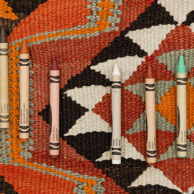 Alfombra Kilim Tribal Vintage - 91 cm x 364 cm - K0077209