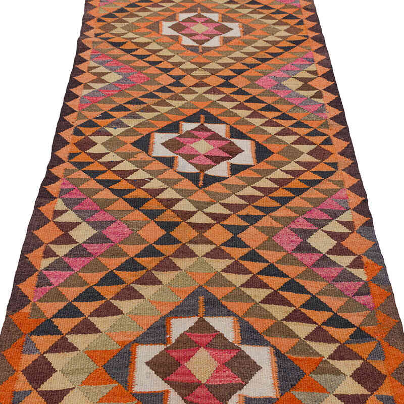 Alfombra Kilim Tribal Vintage - 91 cm x 327 cm - K0077210