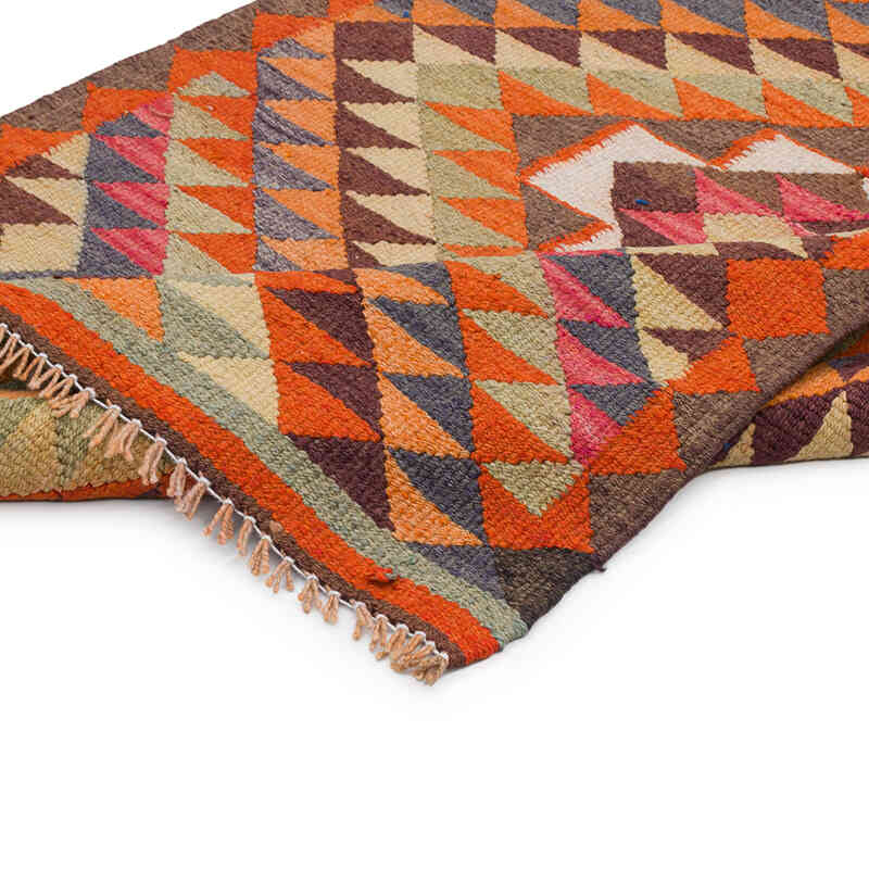 Alfombra Kilim Tribal Vintage - 91 cm x 327 cm - K0077210