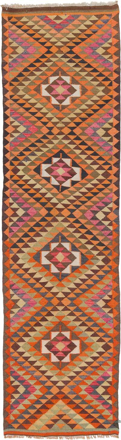 Alfombra Kilim Tribal Vintage - 91 cm x 327 cm