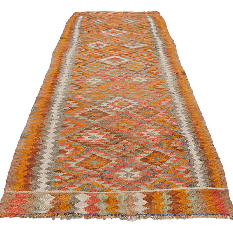 Alfombra Kilim Tribal Vintage - 96 cm x 308 cm - K0077212