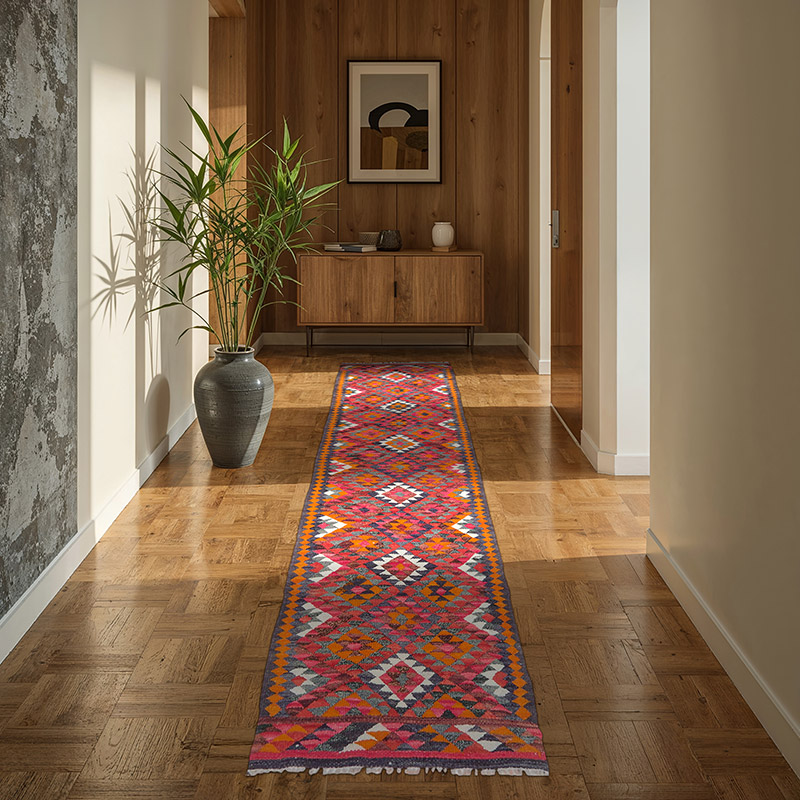 Vintage Anadolu Kilim Yolluk - 86 cm x 290 cm - K0077214