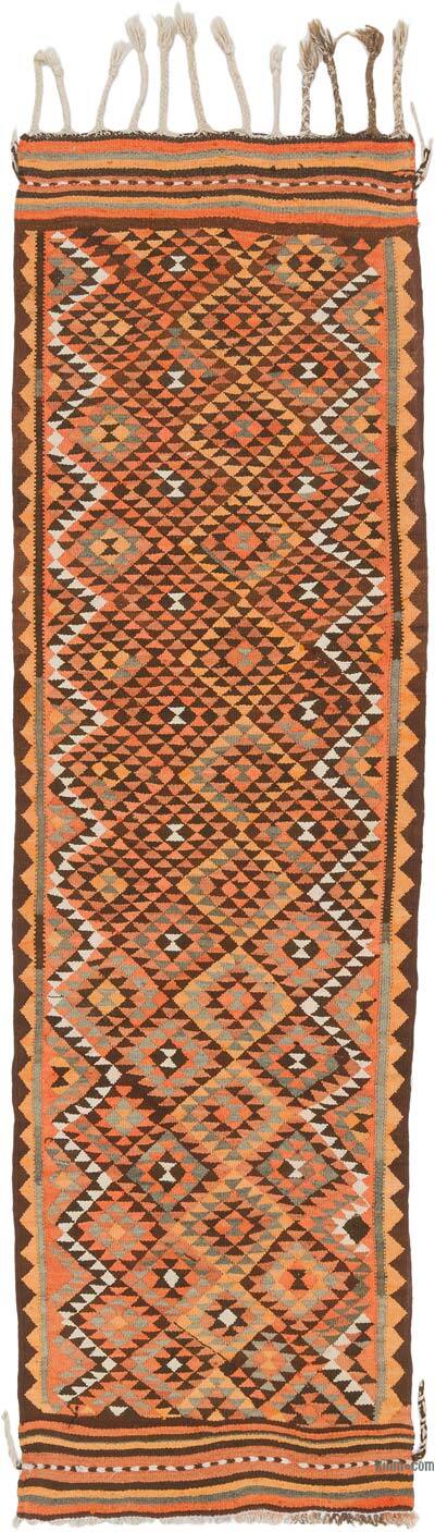 Vintage Tribal Kilim Runner - 2' 10" x 9' 7" (34" x 115")