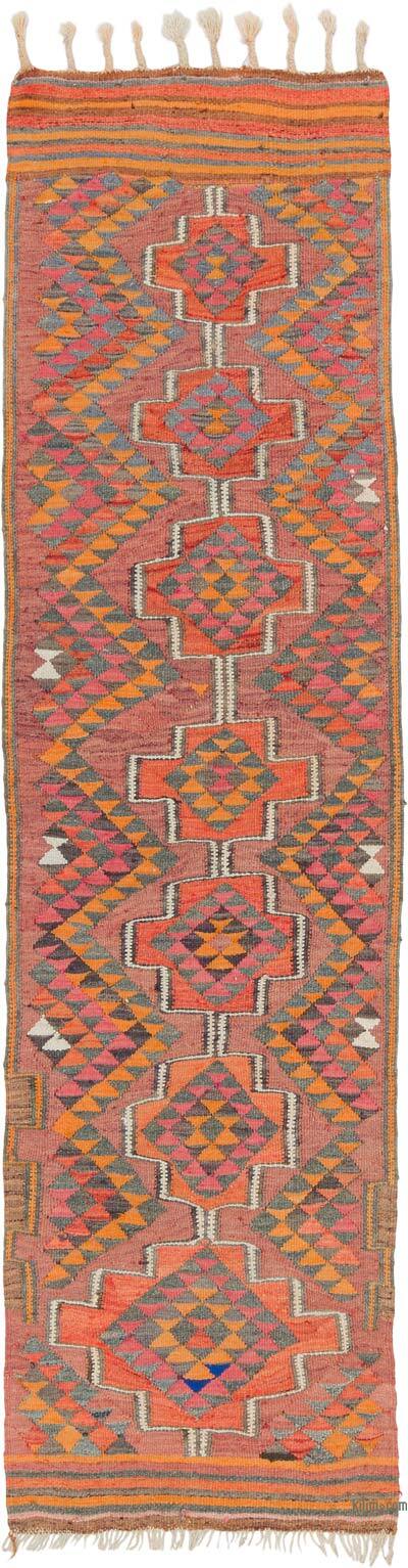 Vintage Tribal Kilim Runner - 2' 8" x 10'  (32" x 120")