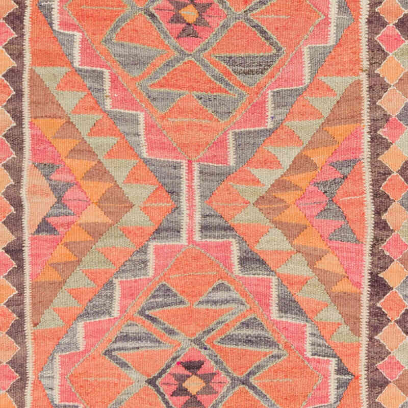 Vintage Tribal Kilim Runner - 3' 2" x 10' 8" (38" x 128") - K0077218