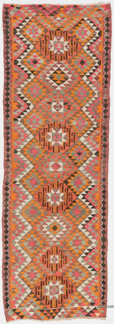 Vintage Anadolu Kilim Yolluk - 96 cm x 282 cm
