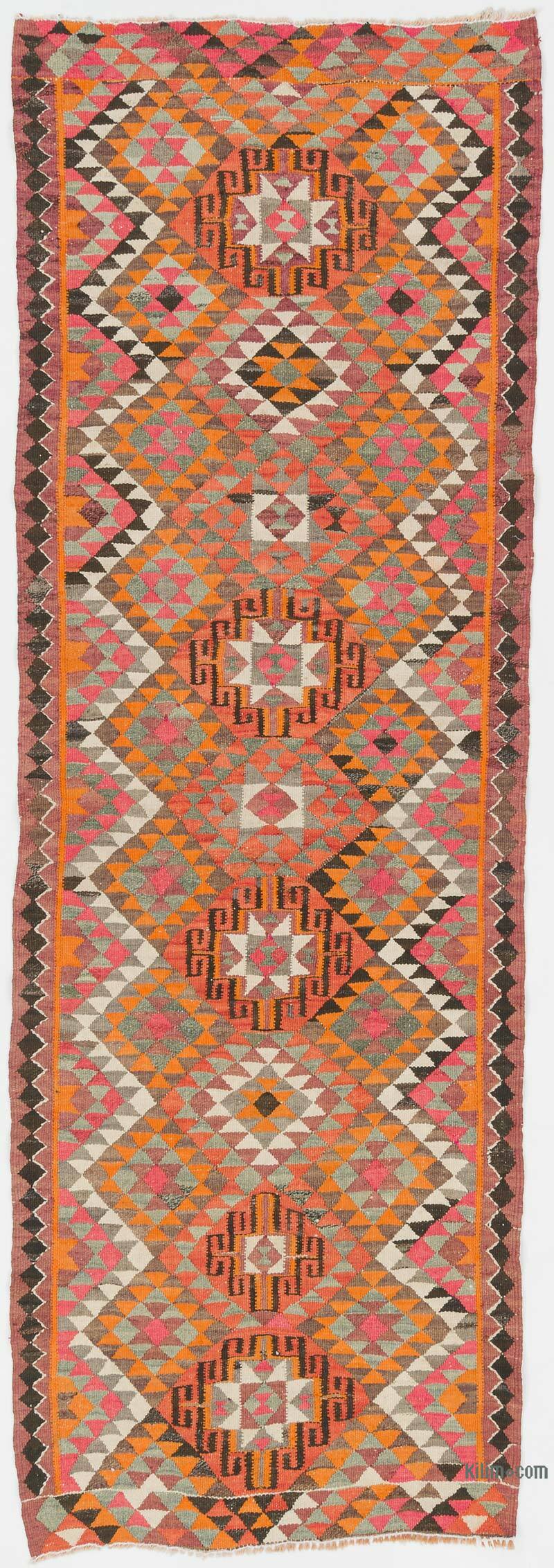 Alfombra Kilim Tribal Vintage - 96 cm x 282 cm - K0077222
