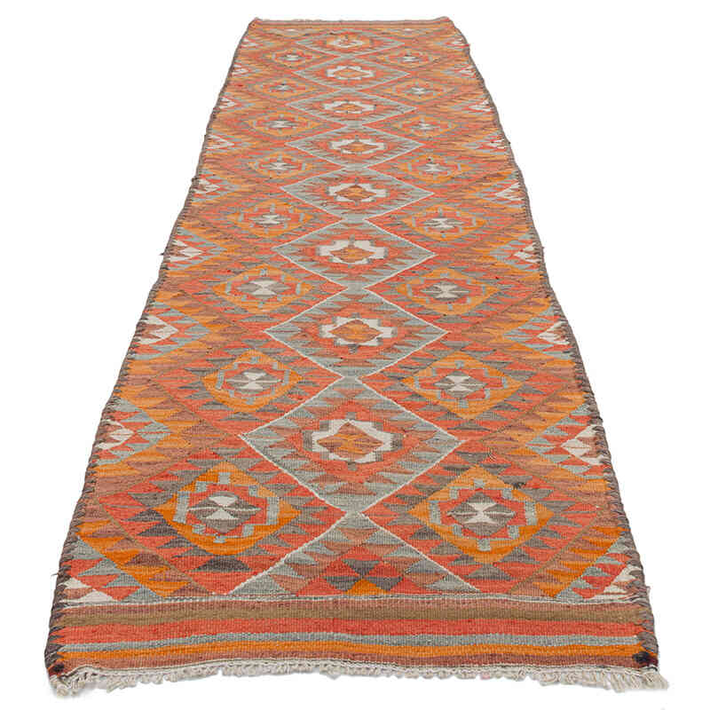 Vintage Tribal Kilim Runner - 2' 9" x 10'  (33" x 120") - K0077223