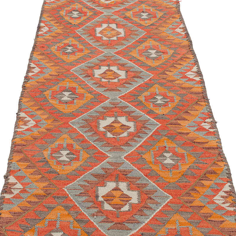 Vintage Tribal Kilim Runner - 2' 9" x 10'  (33" x 120") - K0077223