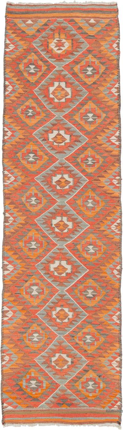 Vintage Tribal Kilim Runner - 2' 9" x 10'  (33" x 120")