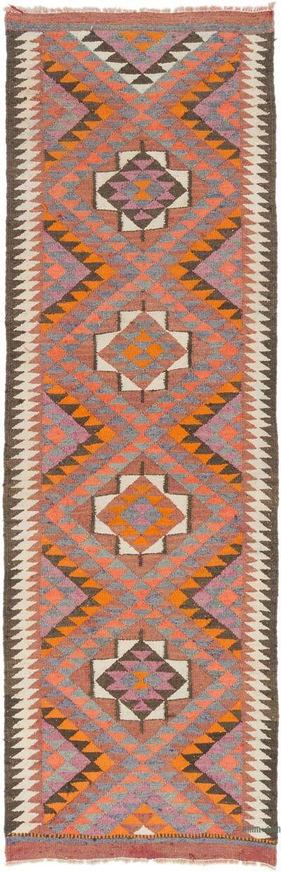 Vintage Anadolu Kilim Yolluk - 96 cm x 300 cm
