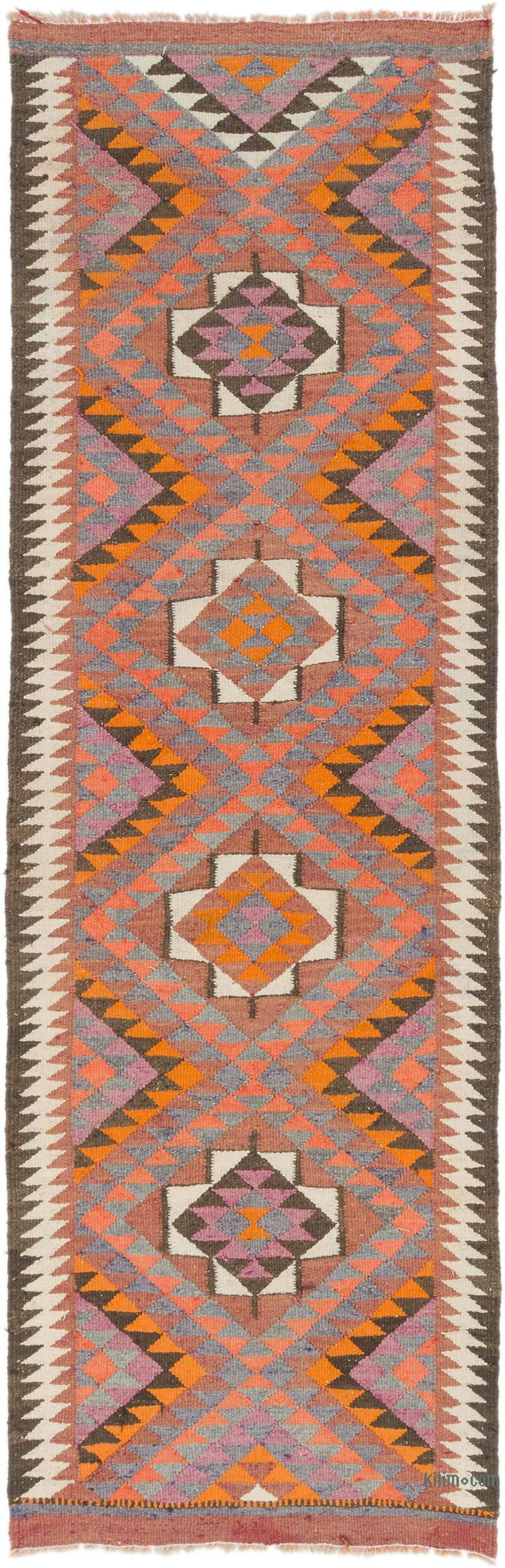 Vintage Anadolu Kilim Yolluk - 96 cm x 300 cm - K0077227