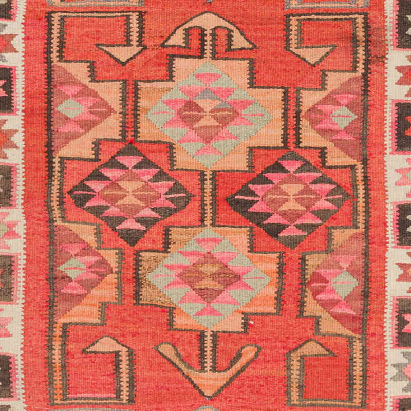 Vintage Tribal Kilim Runner - 3' 9" x 10' 6" (45" x 126") - K0077228