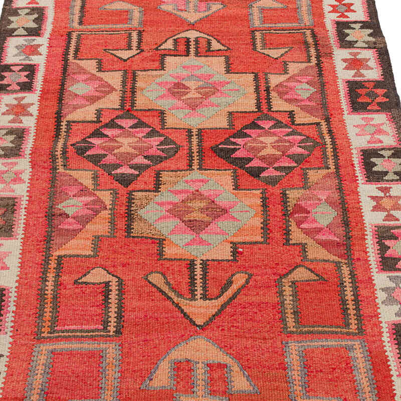 Vintage Tribal Kilim Runner - 3' 9" x 10' 6" (45" x 126") - K0077228