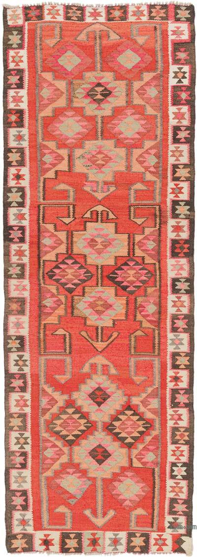 Vintage Anadolu Kilim Yolluk - 115 cm x 321 cm