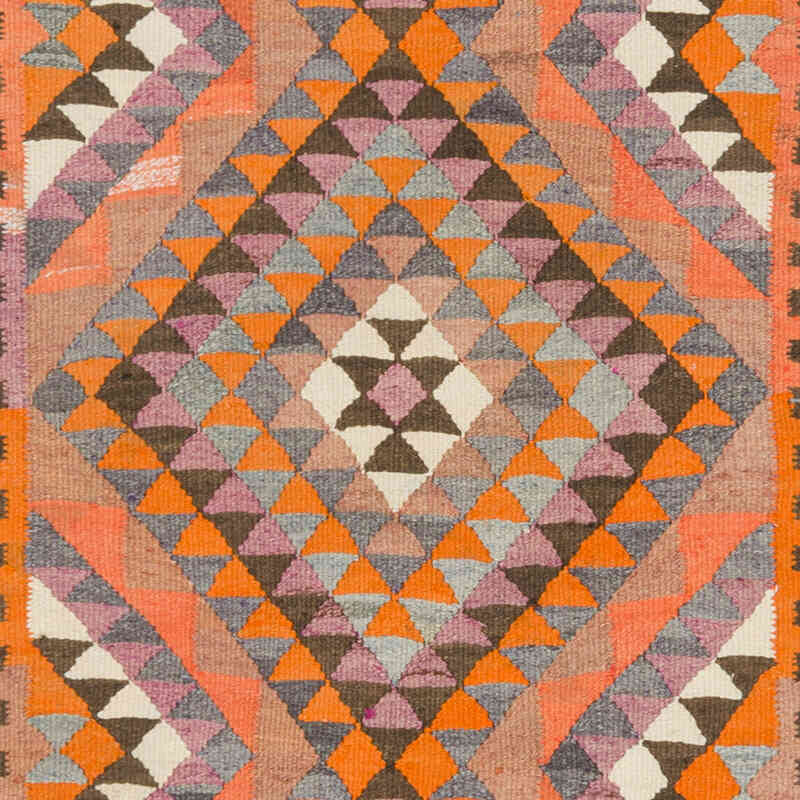 Vintage Tribal Kilim Runner - 3' 1" x 9' 10" (37" x 118") - K0077229