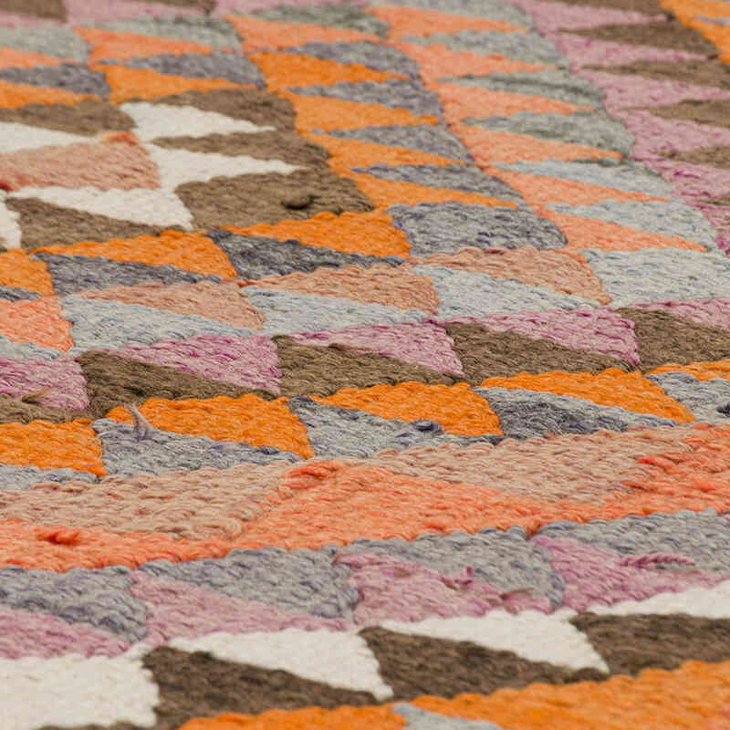 Vintage Tribal Kilim Runner - 3' 1" x 9' 10" (37" x 118") - K0077229