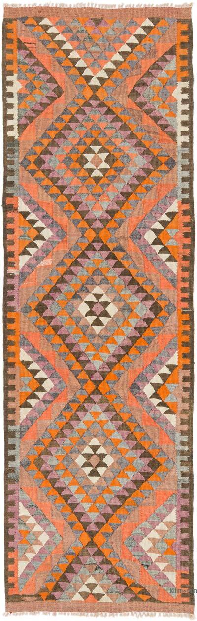 Vintage Tribal Kilim Runner - 3' 1" x 9' 10" (37" x 118")