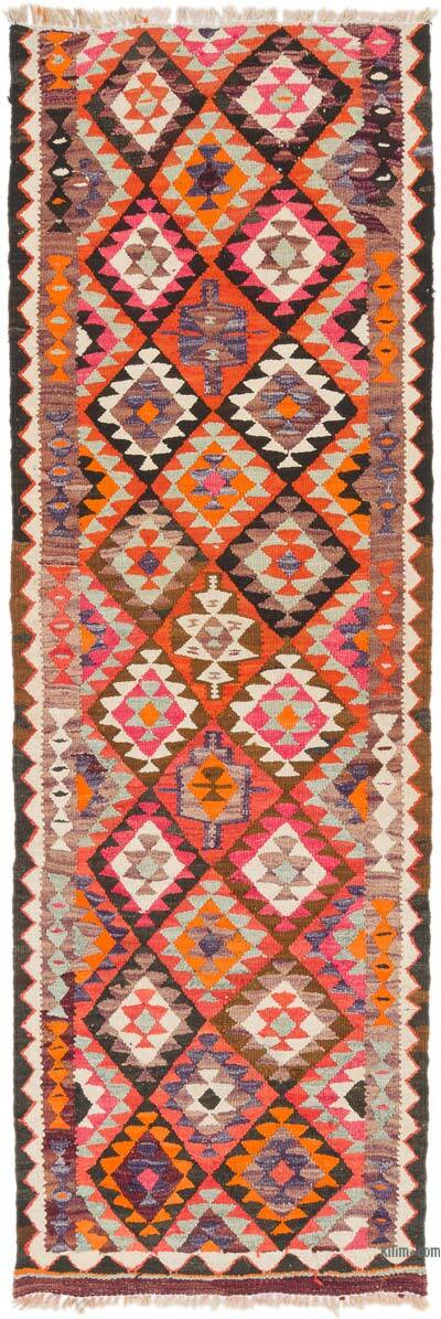 Vintage Anadolu Kilim Yolluk - 87 cm x 258 cm
