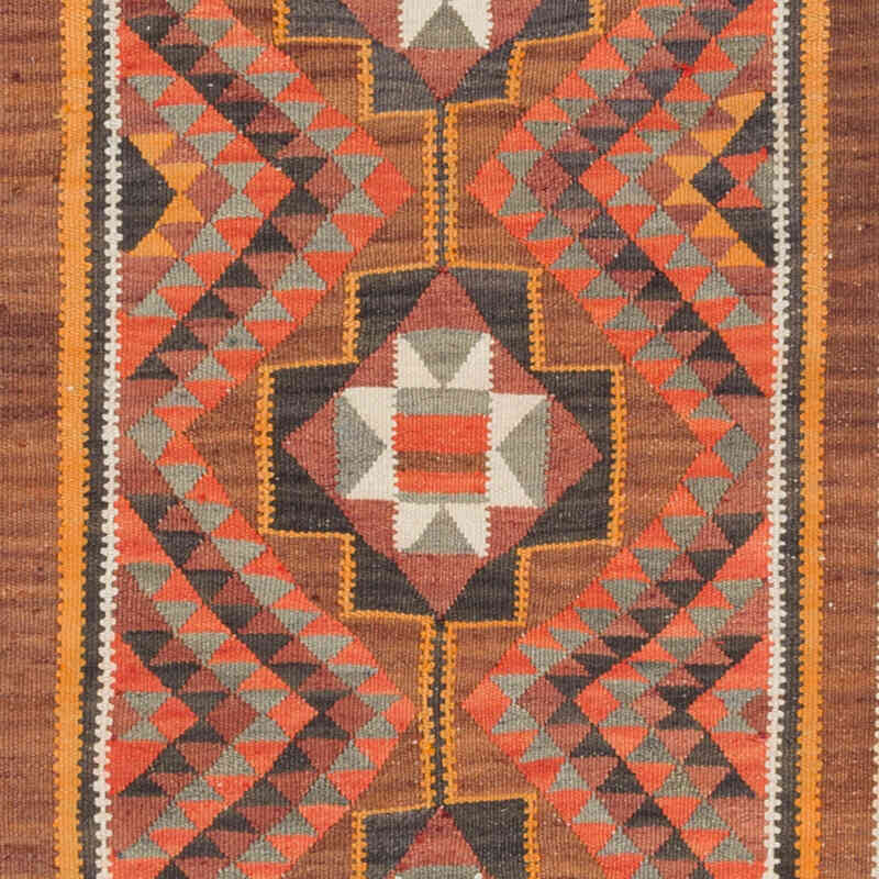 Vintage Tribal Kilim Runner - 3'  x 11' 5" (36" x 137") - K0077234
