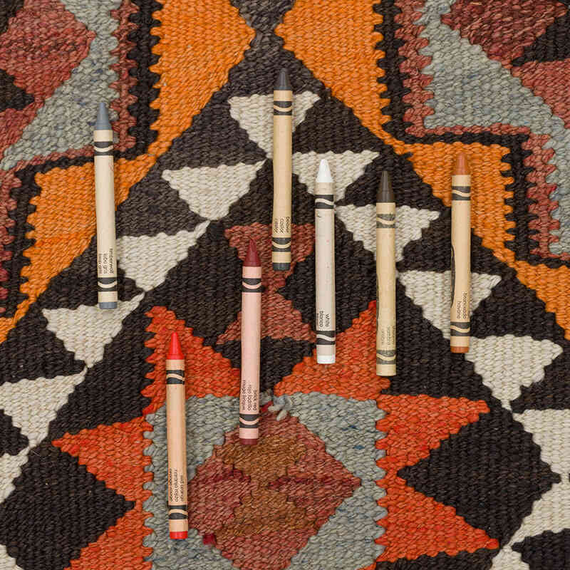 Alfombra Kilim Tribal Vintage - 84 cm x 315 cm - K0077238