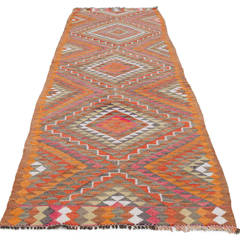 Vintage Anadolu Kilim Yolluk - 95 cm x 316 cm - K0077240