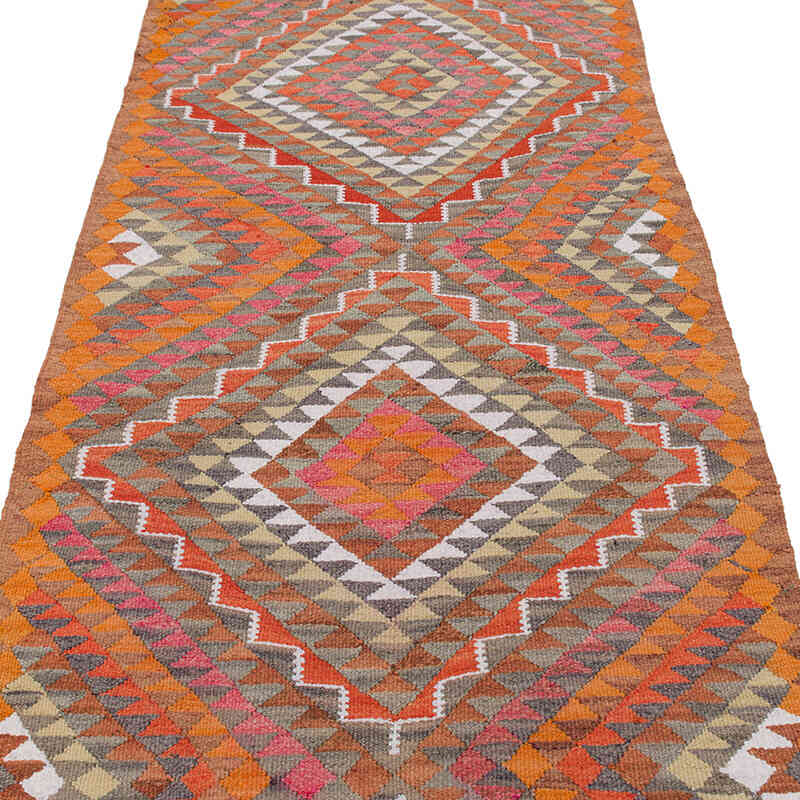 Vintage Anadolu Kilim Yolluk - 95 cm x 316 cm - K0077240