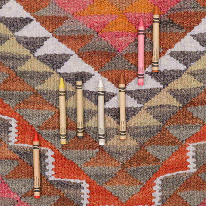 Vintage Anadolu Kilim Yolluk - 95 cm x 316 cm - K0077240