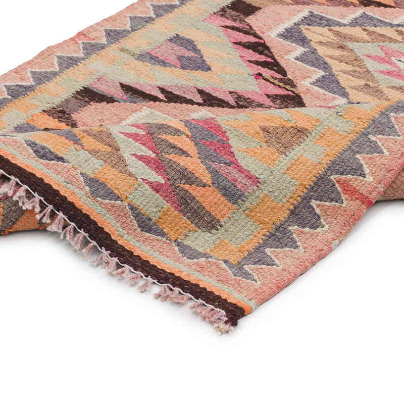Vintage Tribal Kilim Runner - 2' 11" x 10' 6" (35" x 126") - K0077241